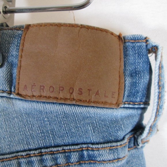 Aeropostale Womens Distress Ankle Jegging Blue Jeans Size 12 Pre-owned G… - Picture 4 of 8